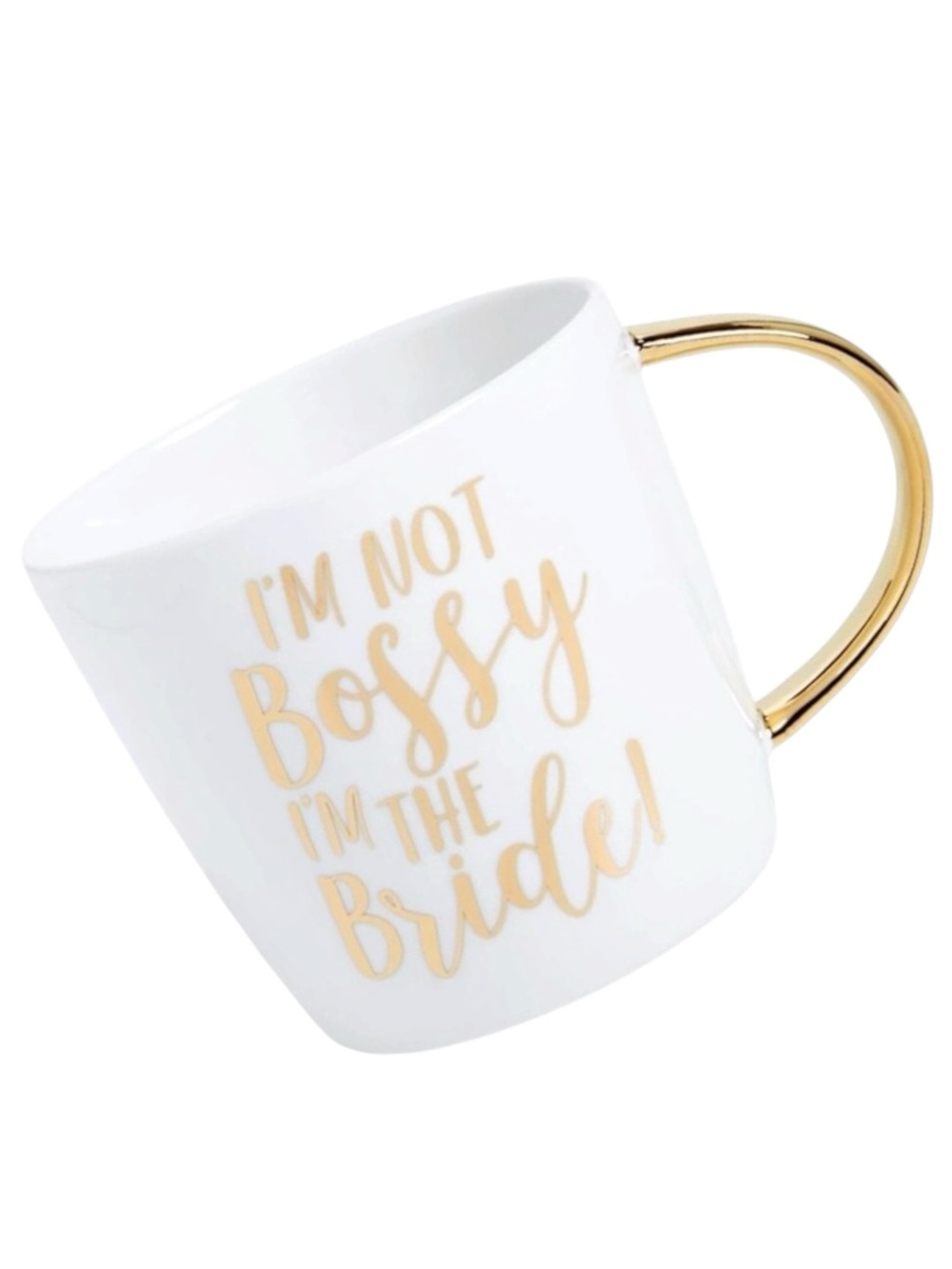 new Bride Boss Coffee Mug ✶ Gold Handle ✶ Gold Foil Script ✶ Ceramic White ✶ - Picture 10 of 16